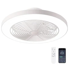 Ceiling Fans with Lights, Low Profile Ceiling Fan with Lights and Remote, 6 W...