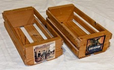 LOT OF 2 vintage NAPA VALLEY BOX CO audio cassette 12 CT crates 4.75 "X 8.75"
