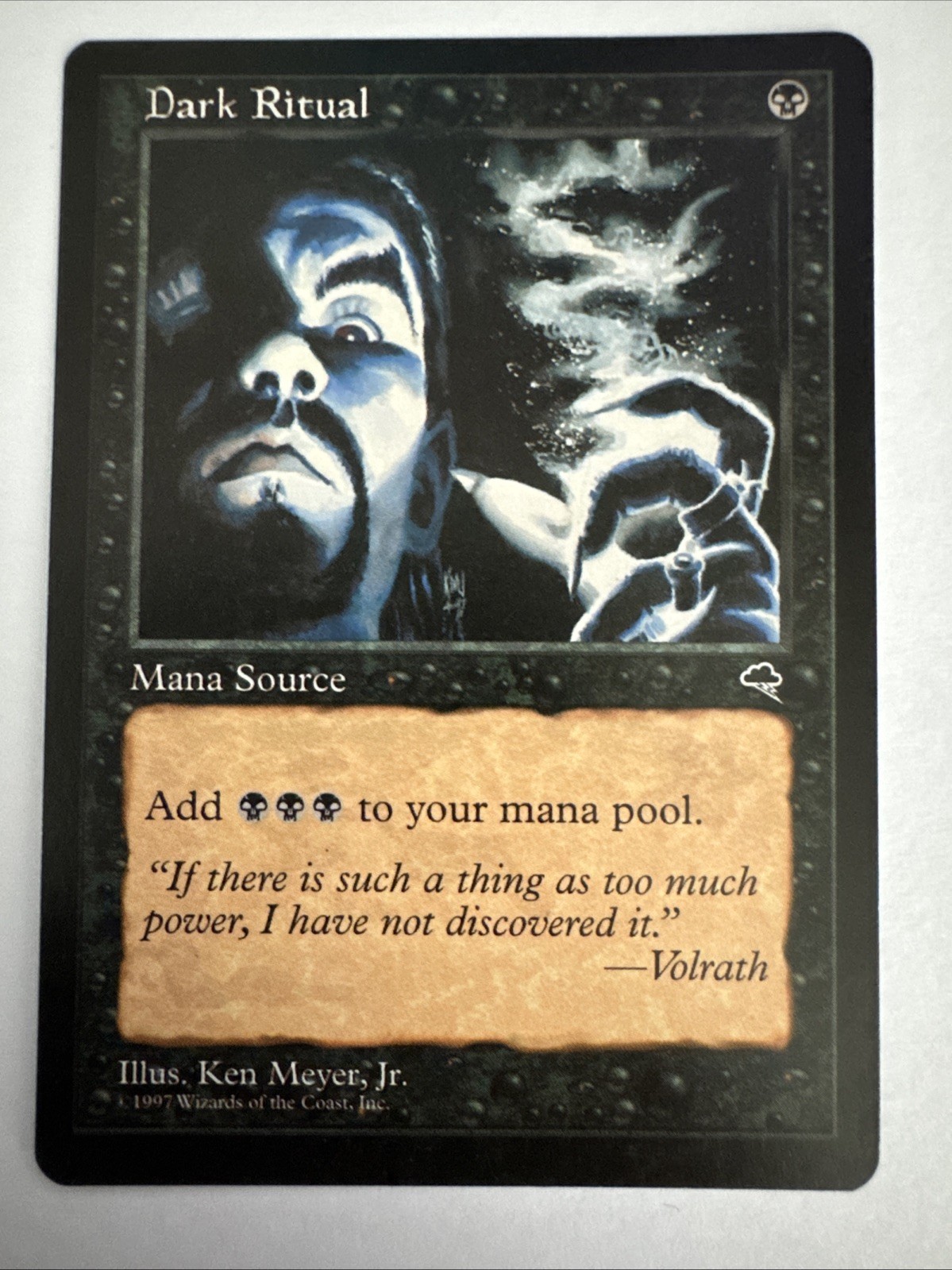 Dark Ritual - Tempest - NM - MTG Magic - Common - Black Mana Source