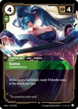 Riftbound Sona Harmonious NM Foil Origins