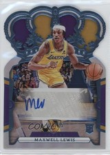 2023-24 Panini Crown Royale Rookie Blue 28/75 Maxwell Lewis #RC-MAX Auto 0nr3