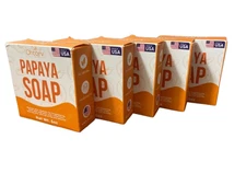 Ohtorv Papaya Soap All Natural Whitening Brightening Skin Care 5 Pack New