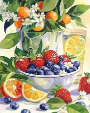 BYGFHLYW Paint by Numbers Kit for Adults Beginners, Fruit Adult PB269-1