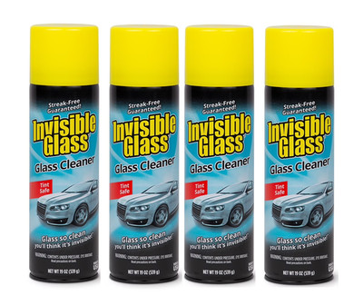Stoner Invisible Glass Automotive Glass Cleaner, 19 Oz (Pack of 4)