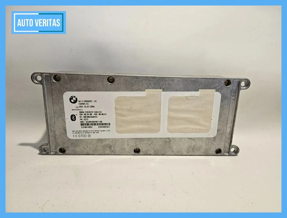 Original BMW 5 E60 E61 control unit Telematics Bluetooth module 6950207 - Image 2 of 4