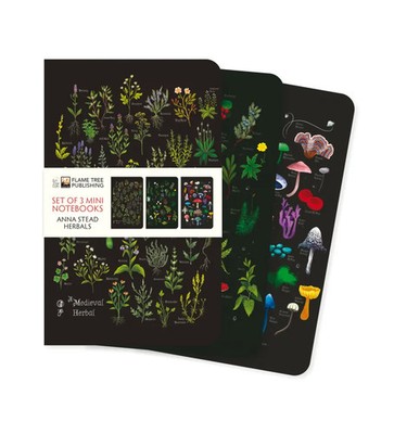 Flame Tree Publishing | Dreier Set Mini-Notizbücher: Anna Stead, Kräuter | Buch
