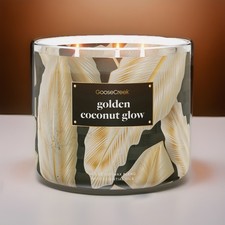 Goose Creek 3-Wick Candle- Golden Coconut Glow (14.5 oz)