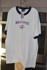 Miracle on Ice 1980 USA Hockey Shirt NWT XL Old Time Sports White Lake Placid NY