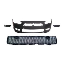 Front Bumper Cover Kit For 2009-2015 Mitsubishi Lancer Gts Se Sedan Front Bumper Cover Kit For 2009-2015 Mitsubishi Lancer Gts Se Sedan