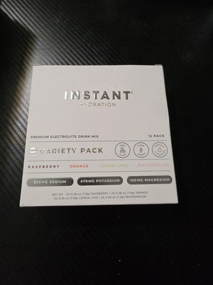 instant hydration packets. 12 Pkts Raspberry, Orange, Lemon Lime, And Watermelon