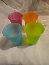 Vintage Set of 4 Tupperware Bell Tumblers 7 oz Kids Cups 109 No Lids, Retro RV