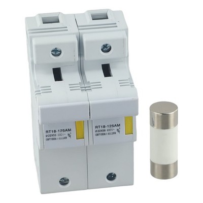 Schwer entflammbarer 125A Hutschienen-Sicherungshalter f��r zuverl?ssige elektr