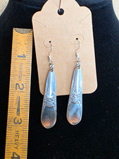 Spoon Handcrafted Silver Color Teardrop Dangl...