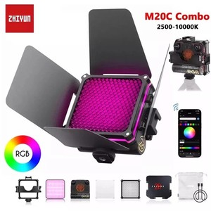 Zhiyun M20C Combo 20W RGB Tragbare LED Studiolicht Videoleuchte 2500-10000K