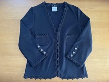 CHANEL Jacket/Cardigan/Coco Button/40 Black
