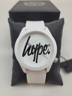 JUST HYPE - ARMBANDUHR - ANALOG - SILIKON BAND - WEISS & SCHWARZ - NEUWARE