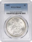 1883 Morgan Silver Dollar MS65 PCGS