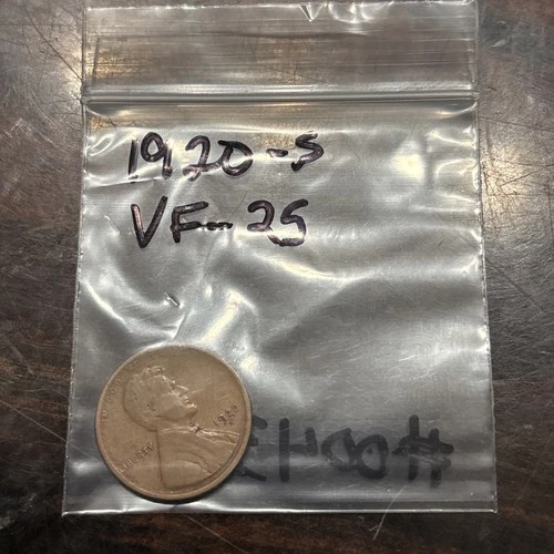 1920 S Lincoln Wheat Penny VF