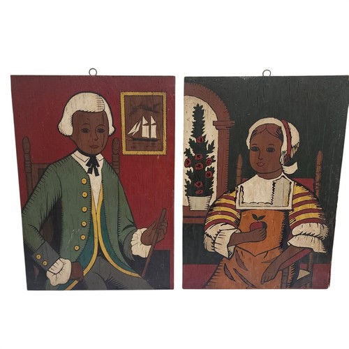African American Folk Art - Paint By Numbers Set- 1960s- MCM- Vintage