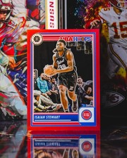 2023-24 NBA Hoops Premium Stock #161 Isaiah Stewart Red Prizm /275