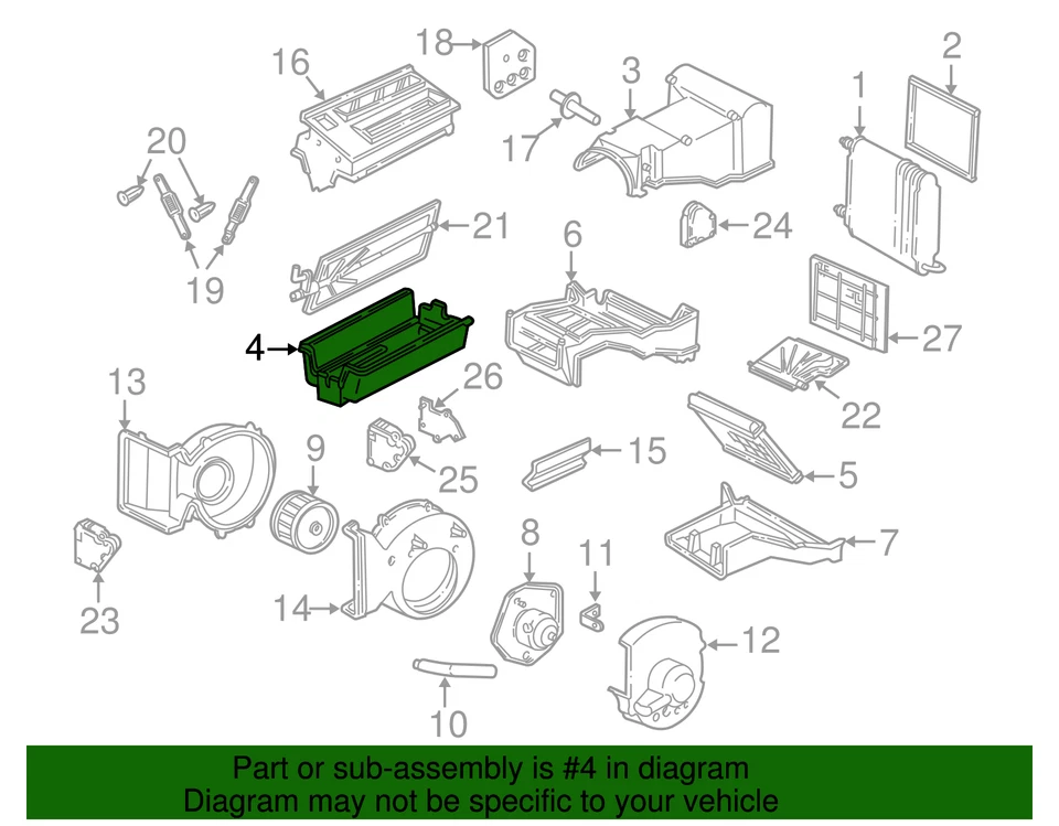 Estuche inferior original GM Air Distributor 52481670 Foto 4 de 4