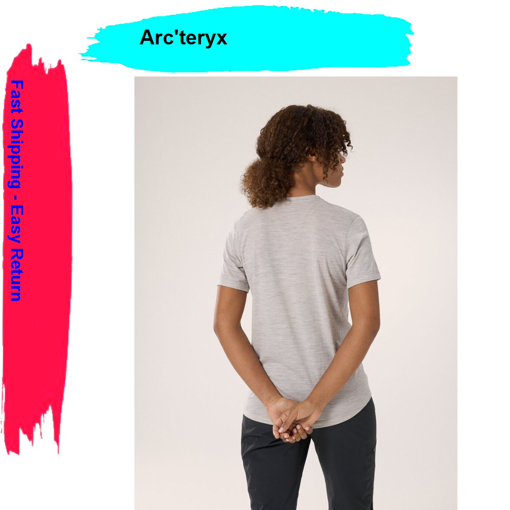 Arc'teryx Lana Camicia Girocollo Lana Merino SS Top Donna Grigio M