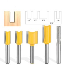 5Pc Straight Dado Router Bits Set 6mm Shank Trimming Cutter For Woodworking