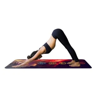 Mandala Print Yoga Mat Bag 1.5 mm thin soft Chakra foldable non-slip Gym