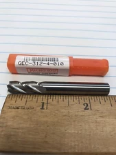 1 pc.  5/16 4 FLUTE SE CARBIDE CC END MILL W/.010cr. MICRO100 USA (loc stk)