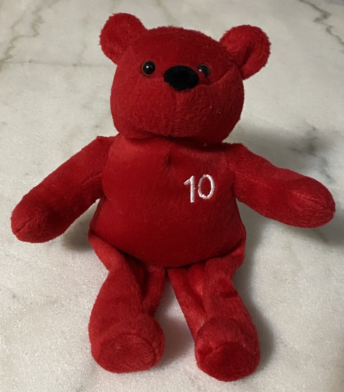 Nutrisystem NutriBear 10 lb. Weight Loss Plush 8-Inch Red Pound Bear