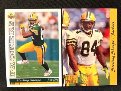 NFL - Sterling Sharpe 1993 Upper Deck & 1993 Classic Proline Live - Packers