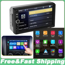 7" Double 2 DIN Car Stereo Radio Bluetooth Touch Screen USB AUX-IN FM MP5 Player