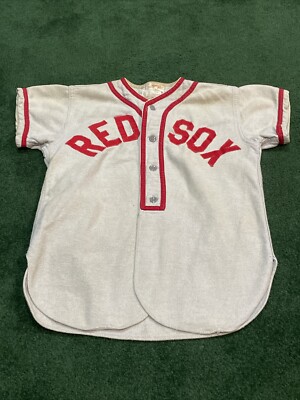 VINTAGE 1940's Boston Red Sox Youth Sz Md Rawlings Gray