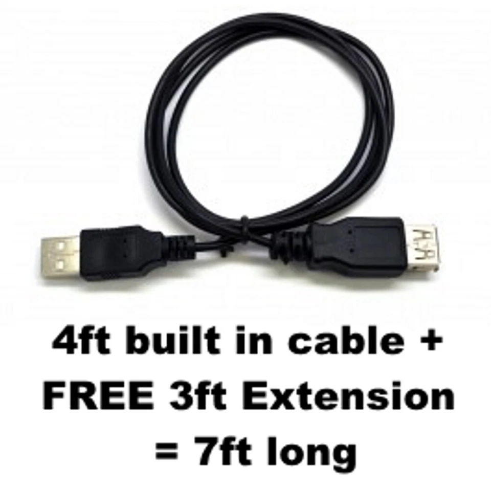 7ft long USB~Centronics 36pin Male/DB25 Female Parallel Printer Adapter Cable 6' - Image 3 of 3