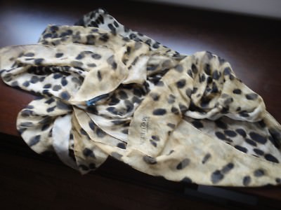 100%AUTH Alexander McQueen Scarf/animalier skull/chiffon silk