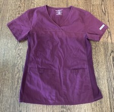 Maroon Cherokee Scrub Top Size XS