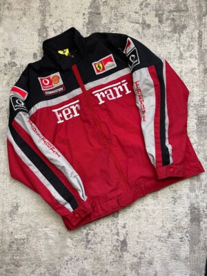 Vintage Ferrari Racing Jacket Michael Schumacher Vodafone 90 ( rare )