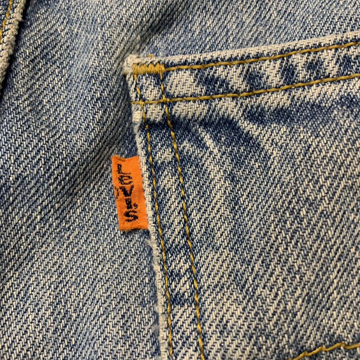 Vintage Levi's 610 Orange Tab Straight Leg Jeans (38x32) Blue | eBay