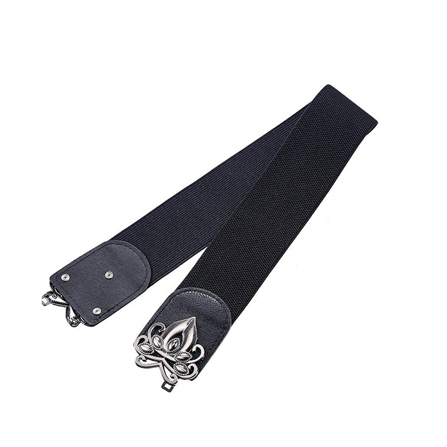 Womens Ladies Elastic Stretchy Buckle Wide Waist Belt Dress Waistband Fashion eBay