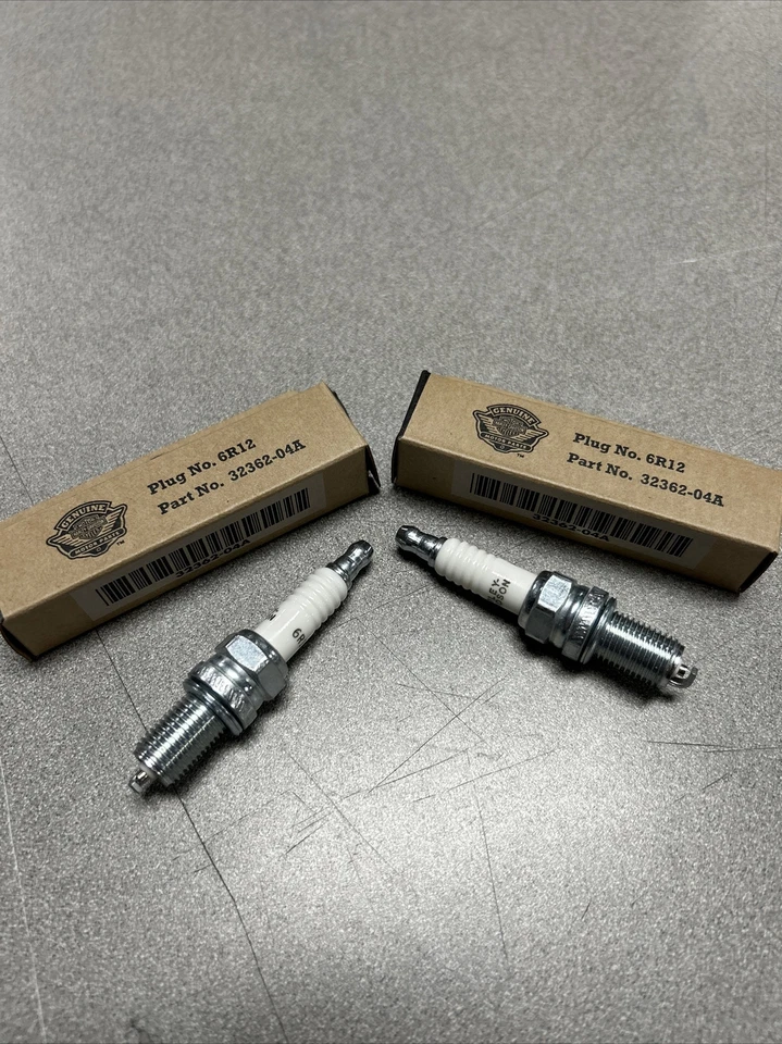 Pair of Harley-Davidson OEM Spark Plugs 6R12 Part # 32362-04A TWIN CAM - Image 2 of 4