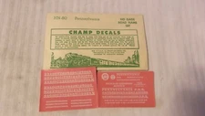 HO Scale Pennsylvania Express Car Decal Set from Champ Decals, White HN-80 BNOS