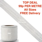 Curtain Tape Header Pencil 1 2 3 Inch Heading Pleat White Per Metre UK Seller