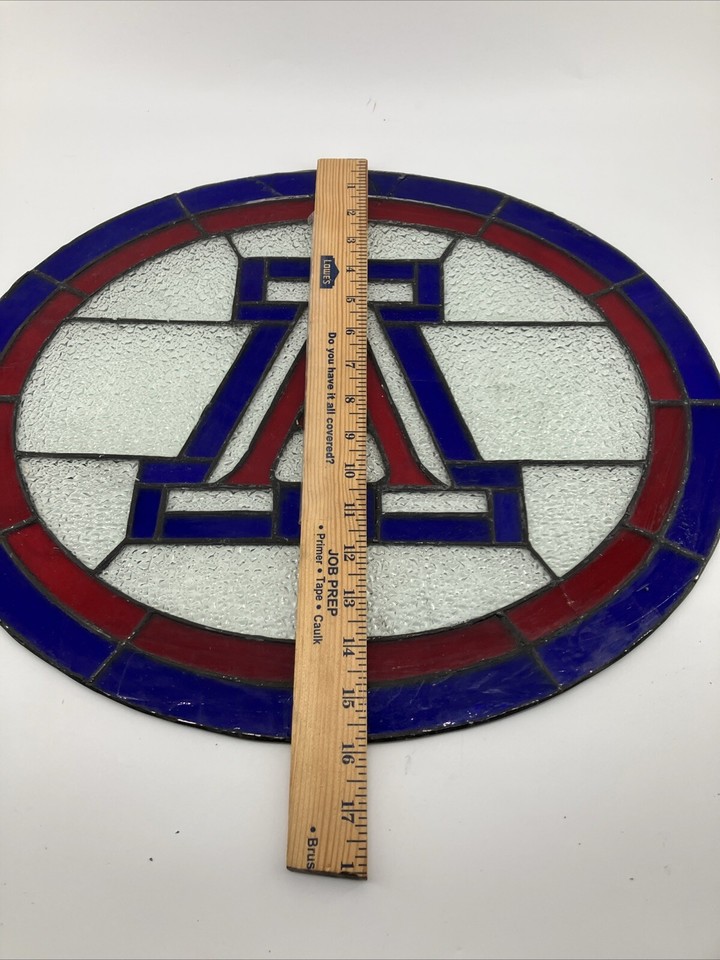 Vintage University Of Arizona Wildcats Tucson Stained Glass Has Small