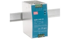 Mean Well MW NDR-240-24 240W 24V 10A Single Output DIN Rail Mount Power Supply
