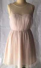 Pins And Needles Women’s 4 Dress Sweetheart Pink Mesh Layered EXCELLENT