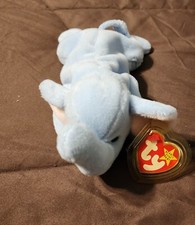 Beanie Babies Peanut the Elephant 4062 DOB 1-25-95 PVC Rare Original Collection