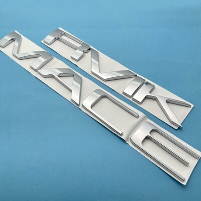 Chrome Tailgate Insert Letters Adhesive Emblem For MAVERICK XLT 2022 2024 Badge