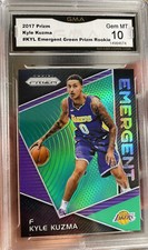 2017-18 PANINI PRIZM Green Rookie KYLE KUZMA Gem Mint 10 Gem Mint Wizards