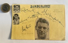 Sunderland Autographs Circa 1954