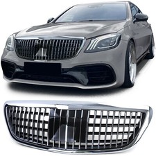 Sportlicher K&uuml;hlergrill MB Chrom F&uuml;r Mercedes Klasse S W222 Ohne Night Vis